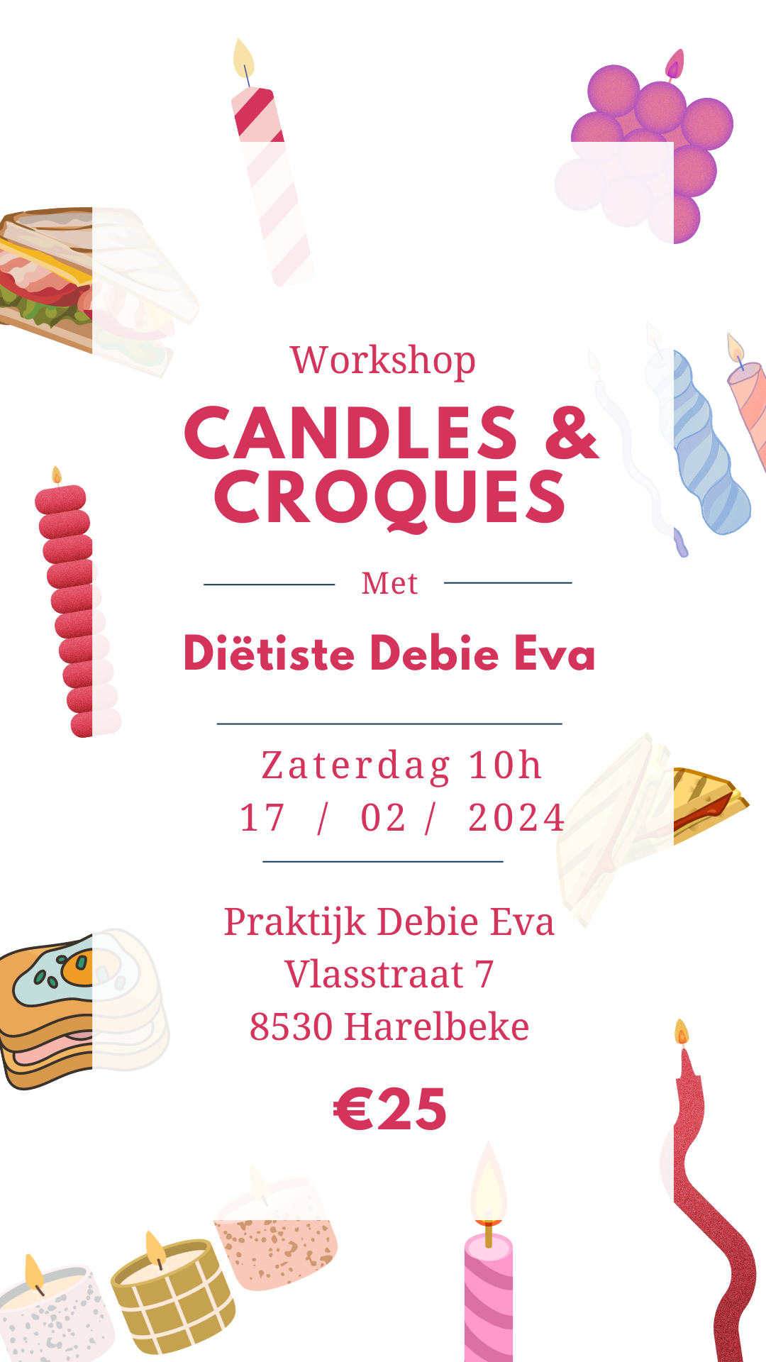 Workshop Candles & Croques (VOLZET)